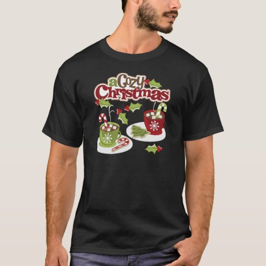 Gezellige Kerstmis T-shirt (Voorkant)