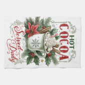 Gezellige Kerstmuts Theedoek (Horizontaal)