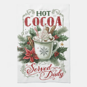 Gezellige Kerstmuts Theedoek