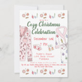 Gezellige Kerstpyjama Party Feestelijke pyjama gew Kaart (Voorkant)