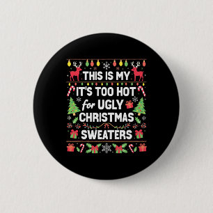 Gezellige kerstpyjama's voor iedereen Grappig kers Ronde Button 5,7 Cm
