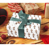 Gezellige kerstsafari cadeaupapier