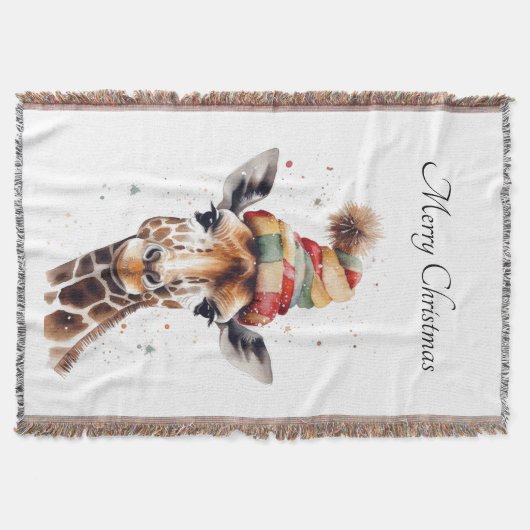 Gezellige kerstsafari, op maat deken (Voorkant)