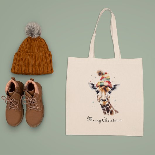 Gezellige kerstsafari, op maat tote bag
