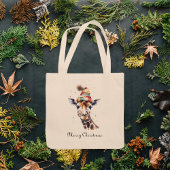 Gezellige kerstsafari, op maat tote bag