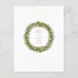 Gezellige kerstsfeer Gevouwen Wenskaart Briefkaart