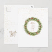 Gezellige kerstsfeer Gevouwen Wenskaart Briefkaart (Voorkant / Achterkant)