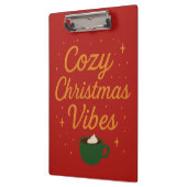 Gezellige Kerstsfeer Klembord (Links)