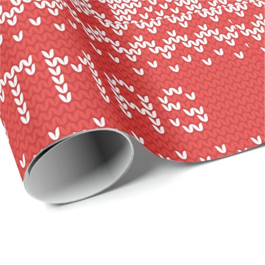 Gezellige kersttrui rood en wit cadeaupapier (Rol Hoek)