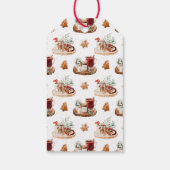 Gezellige kerstvakantie cadeaulabel (Achterkant)