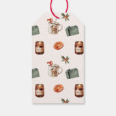 Gezellige kerstvakantie cadeaulabel (Achterkant)