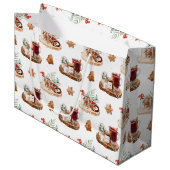 Gezellige kerstvakantie groot cadeauzakje (Voorkant Gekanteld)