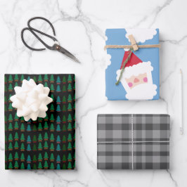 Gezellige kerstvakantie inpakpapier vel