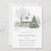 Gezellige kerstvakantie of kerstfeest kaart (Voorkant)