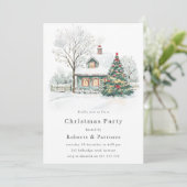 Gezellige kerstvakantie of kerstfeest kaart (Staand voorkant)