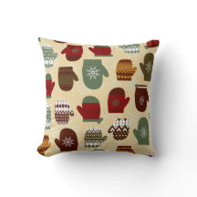 Gezellige kerstvakantie Winter Mittens Sierkussen