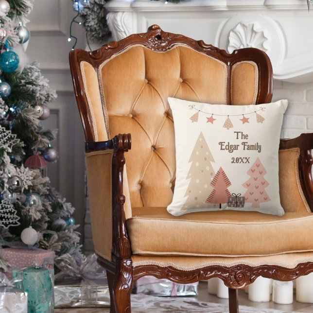 Gezellige kerstwensen  Boho Kussen (cozy boho Christmas pillow)