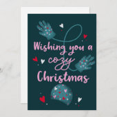 Gezellige kerstwensen Kaart (Voorkant / Achterkant)