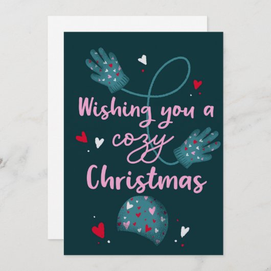 Gezellige kerstwensen Kaart (Voorkant / Achterkant)