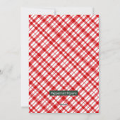 Gezellige kerstwensen Winter Wonderland Alpaca Feestdagenkaart (Achterkant)