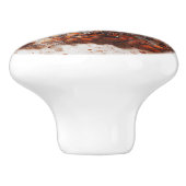 Gezellige keuken koffie keramische knop (Zijkant)