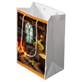 Gezellige kikker cadeau tas medium cadeauzakje (Voorkant Gekanteld)