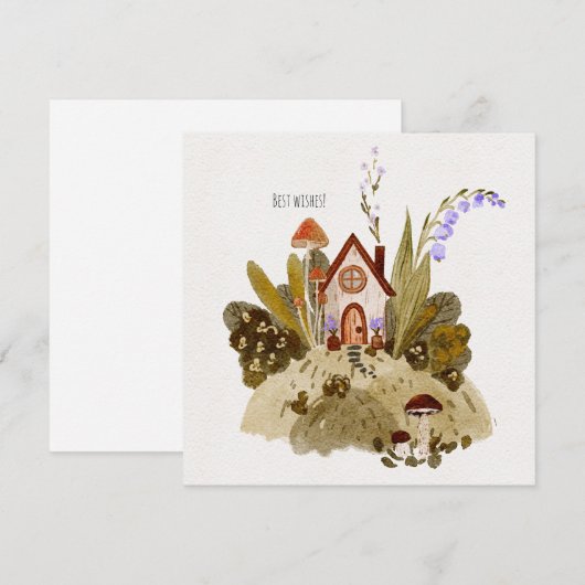 Gezellige kleine huis illustratie (Voorkant / Achterkant)