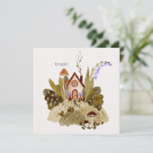 Gezellige kleine huis illustratie (Staand voorkant)