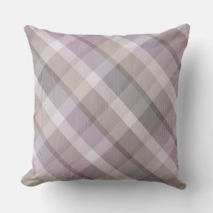 Gezellige kleurrijke tartan plaid, lila Sierkussen