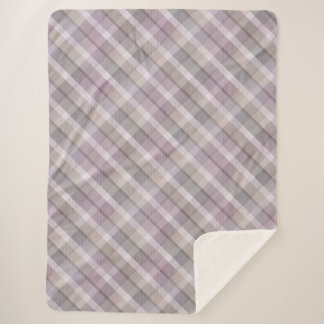 Gezellige kleurrijke tartan Sherpa Blanket Sherpa Deken