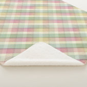 Gezellige kleurrijke tartan Sherpa Blanket Sherpa Deken (3/4)