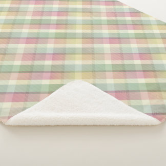 Gezellige kleurrijke tartan Sherpa Blanket Sherpa Deken
