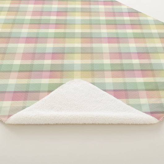 Gezellige kleurrijke tartan Sherpa Blanket Sherpa Deken (3/4)