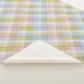 Gezellige kleurrijke tartan Sherpa Blanket Sherpa Deken (3/4)