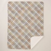 Gezellige kleurrijke tartan Sherpa Blanket Sherpa Deken (Voorkant)