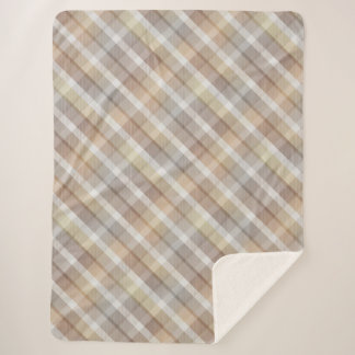 Gezellige kleurrijke tartan Sherpa Blanket Sherpa Deken