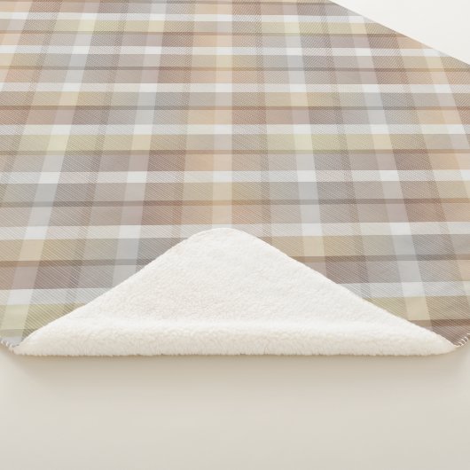 Gezellige kleurrijke tartan Sherpa Blanket Sherpa Deken (3/4)