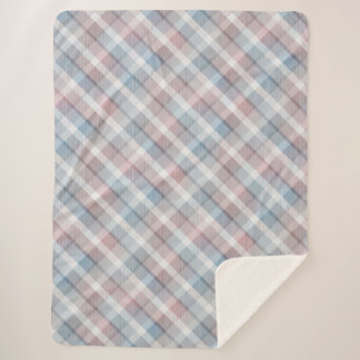 Gezellige kleurrijke tartan Sherpa Blanket Sherpa Deken