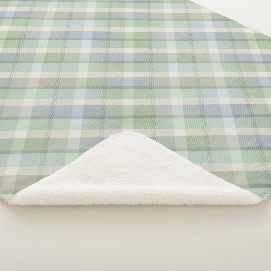 Gezellige kleurrijke tartan Sherpa Blanket Sherpa Deken (3/4)