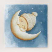 Gezellige Knit Nap Cresent Moon Legpuzzel (Horizontaal)