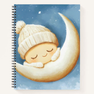 Gezellige Knit Nap Cresent Moon Notitieboek