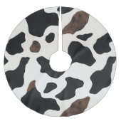 Gezellige Koe Print met Koe Patches Kerstboom Rok (Voorkant)