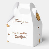 Gezellige koekje geneugten gunstboxen bedankdoosjes (Voorkant)