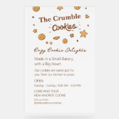 Gezellige koekjeslekkernijen acryl bord (Voorkant)