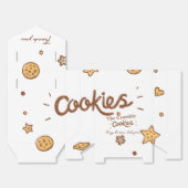 Gezellige koekjeslekkernijen bedankdoosjes (Ongevouwen)