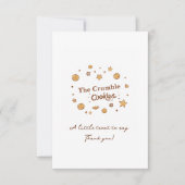 Gezellige koekjeslekkernijen bedankkaart (Voorkant)