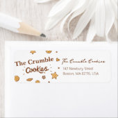 Gezellige koekjeslekkernijen etiket (Insitu)