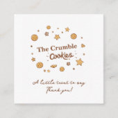 Gezellige koekjeslekkernijen informatiekaartje (Voorkant)