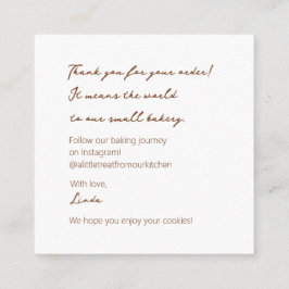 Gezellige koekjeslekkernijen informatiekaartje