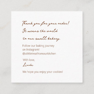 Gezellige koekjeslekkernijen informatiekaartje